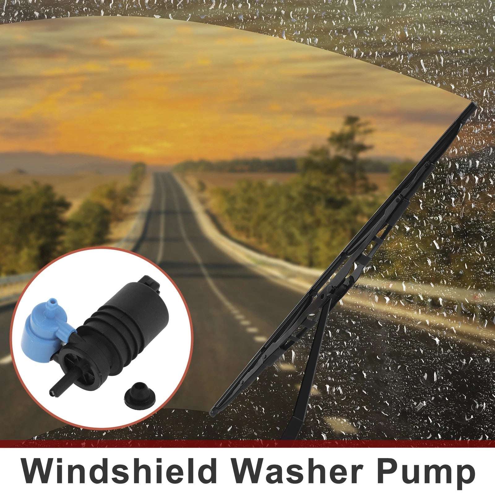 Windshield Washer Pump w/Grommet for Opel (No. 1450185)