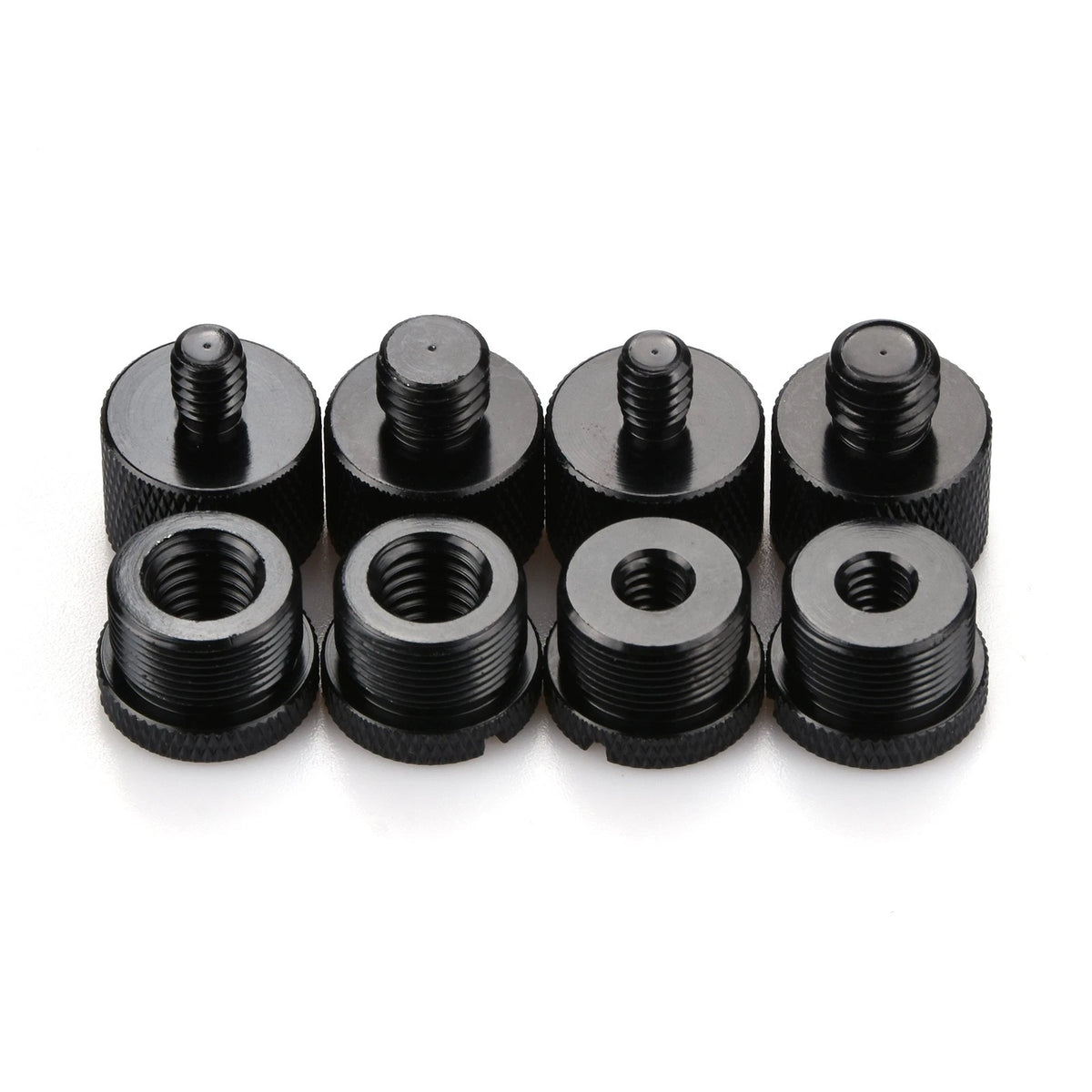 8x Mic Stand Thread Adapter Kit 5/8" to 3/8" & 5/8" to 1/4"
