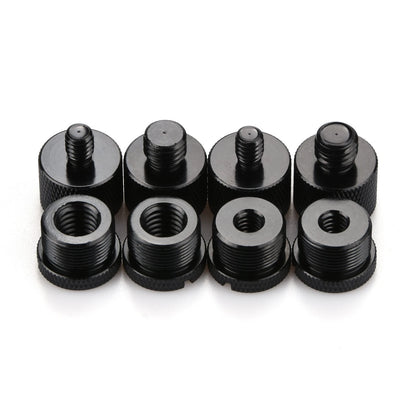 8x Mic Stand Thread Adapter Kit 5/8" to 3/8" & 5/8" to 1/4"