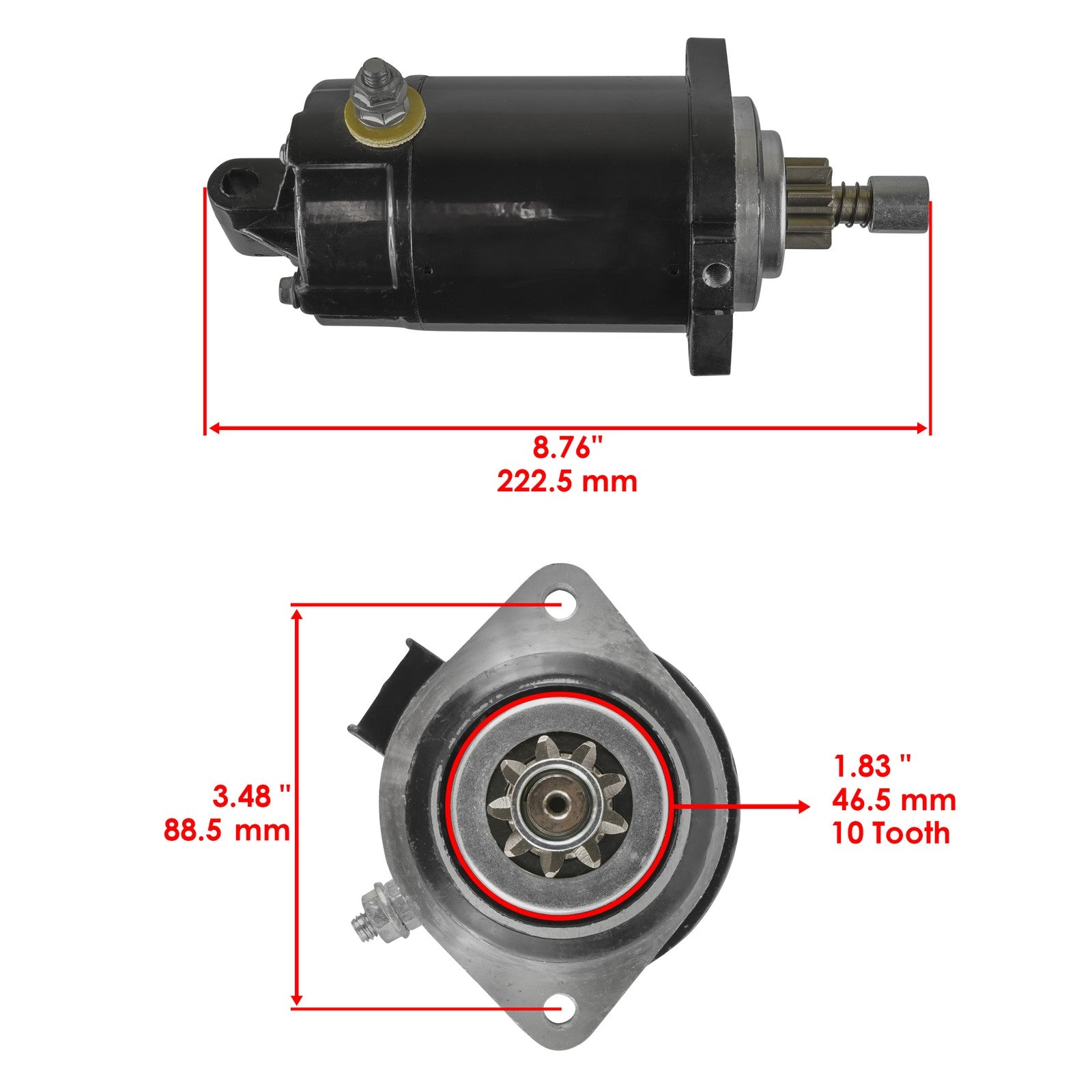 Starter Replacement for Yamaha Outboard 40HP 2-stroke (1997–2005)