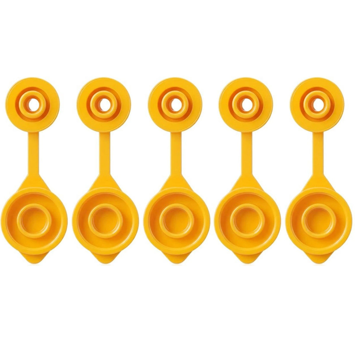 5PCS Yellow Plastic Gas Can Vent Caps 8mm Push-In (Universal Fit)