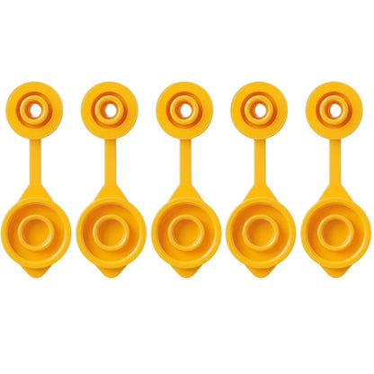 5PCS Yellow Plastic Gas Can Vent Caps 8mm Push-In (Universal Fit)