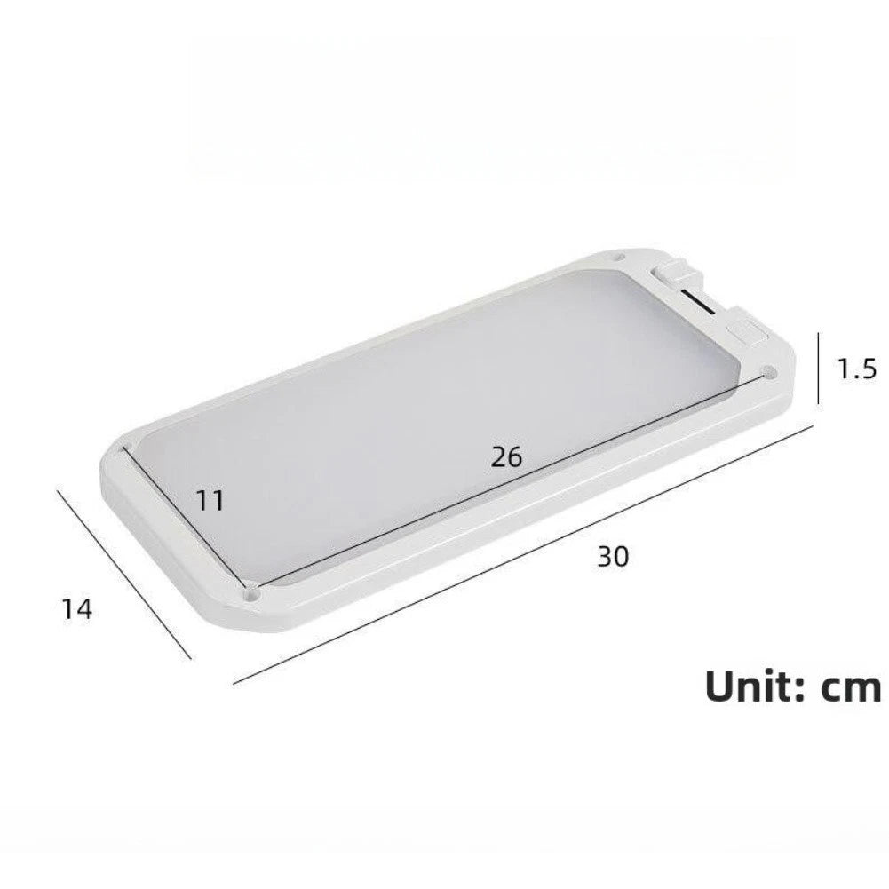LED RV Ceiling Light 12V 24V Dimmable with Remote 3 Adjustable White Colors