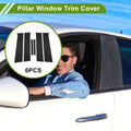 6 Pcs Pillar Window Trim for Chevy Aveo (2012–2023) Black