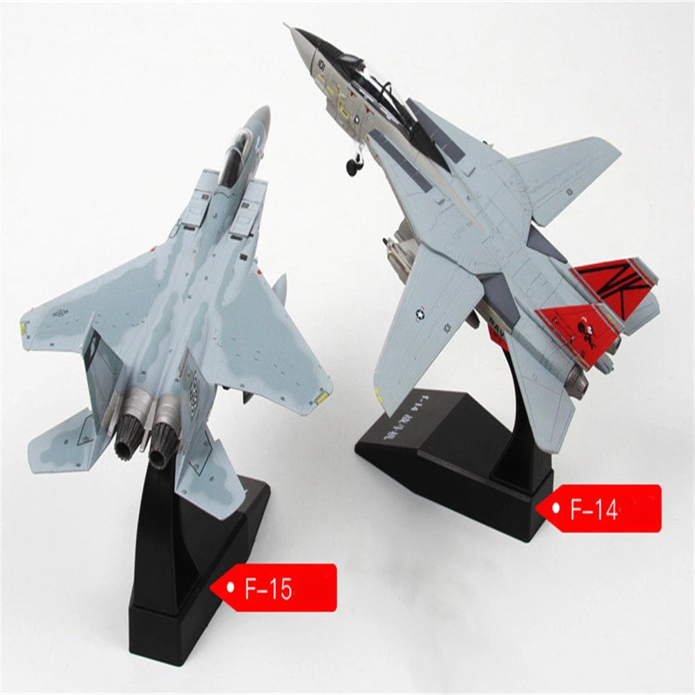 F-14/F-15 Aircraft Model Alloy Simulation Military Fighter Ornament