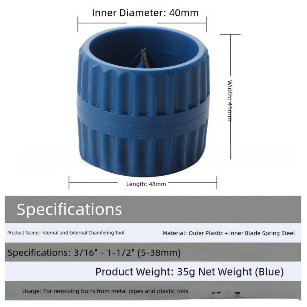 Plastic Deburring Tool for Copper Pipes (Inner & Outer Reaming)