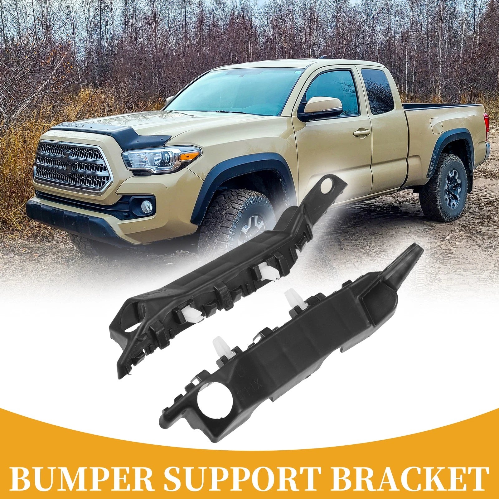 Front Bumper Support Bracket Left Right Pair for Hyundai Elantra (2011–2016)