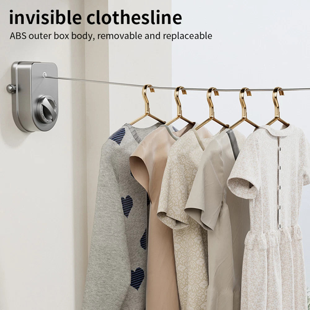 Retractable Clothesline 13.7 Feet with Anti-Sag Mechanism