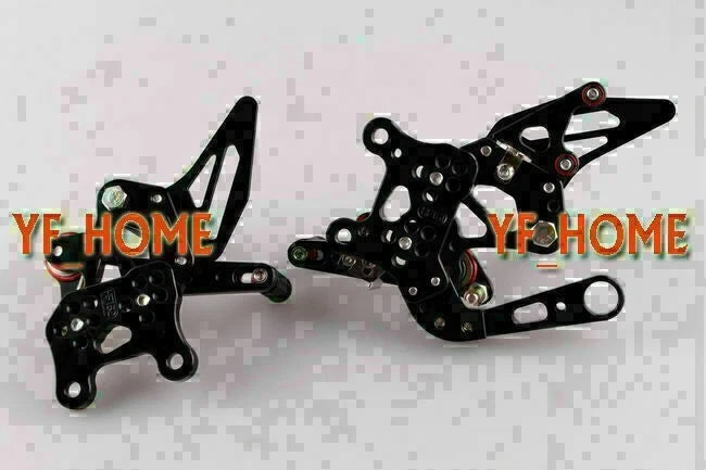Rear Set Footpegs for Aprilia RSV4 (2009–2011) Black