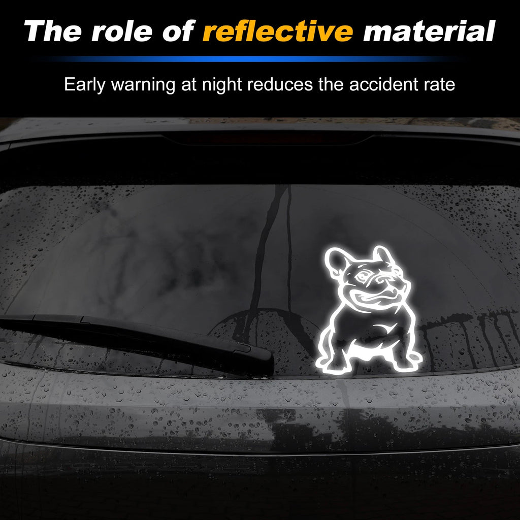 Reflective Bumper Decal for - Bulldog Front View