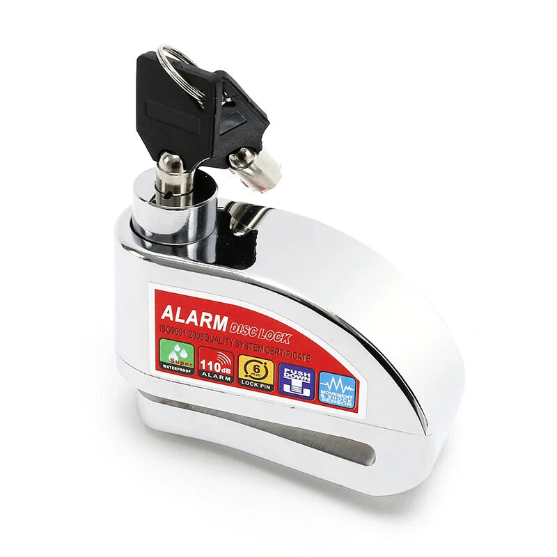 Stainless Brake Disc Lock for Motorcycle with Electronic Alarm