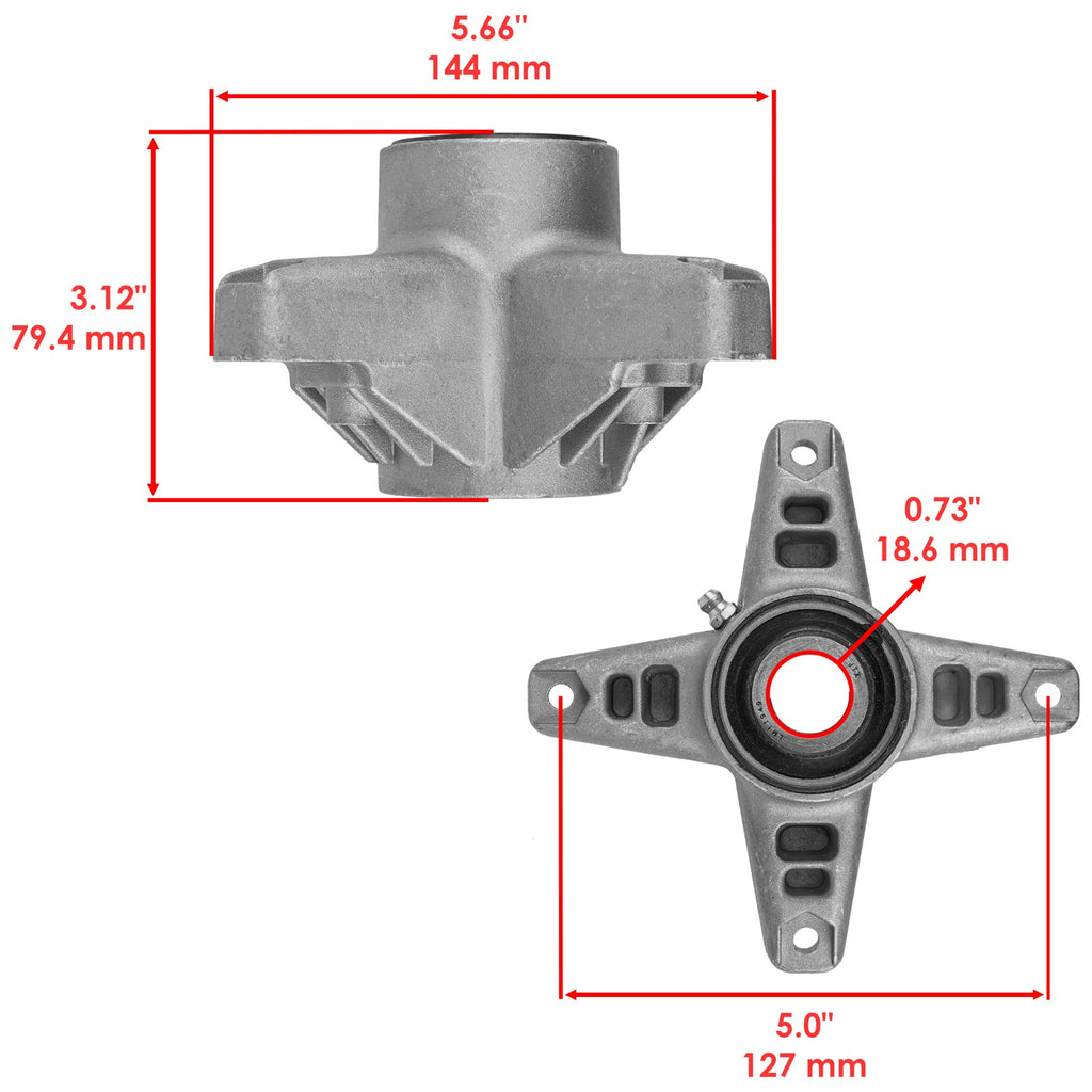 Deck Spindle and Pulley Replacement for Cub Cadet 48 Inch (2000–2019)