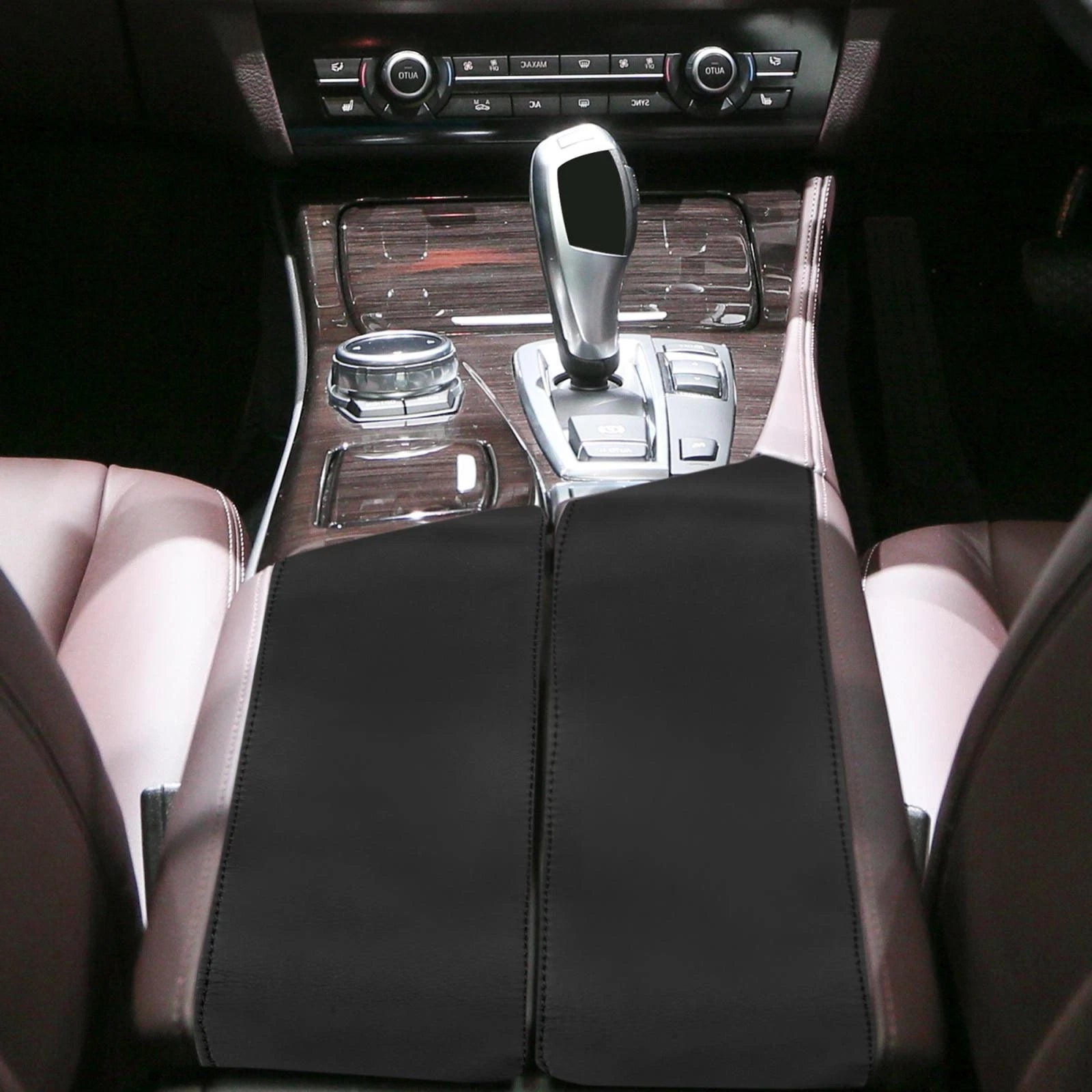 Center Console Lid Armrest Cover Protector Pair for BMW X5 X6 (2007–2013)