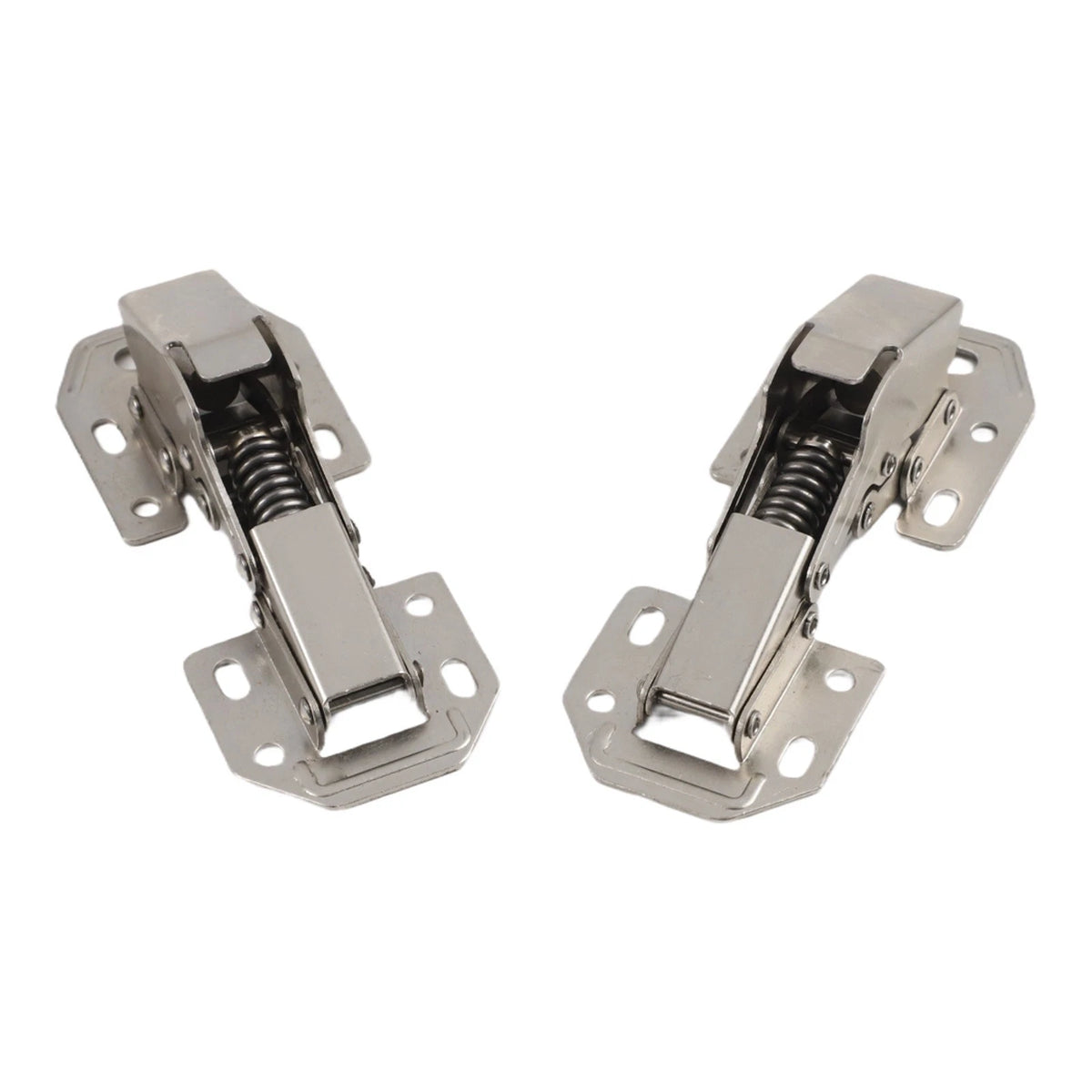 Set of 4 Soft Close Hinges for Kitchen Cabinets - Stainless Steel