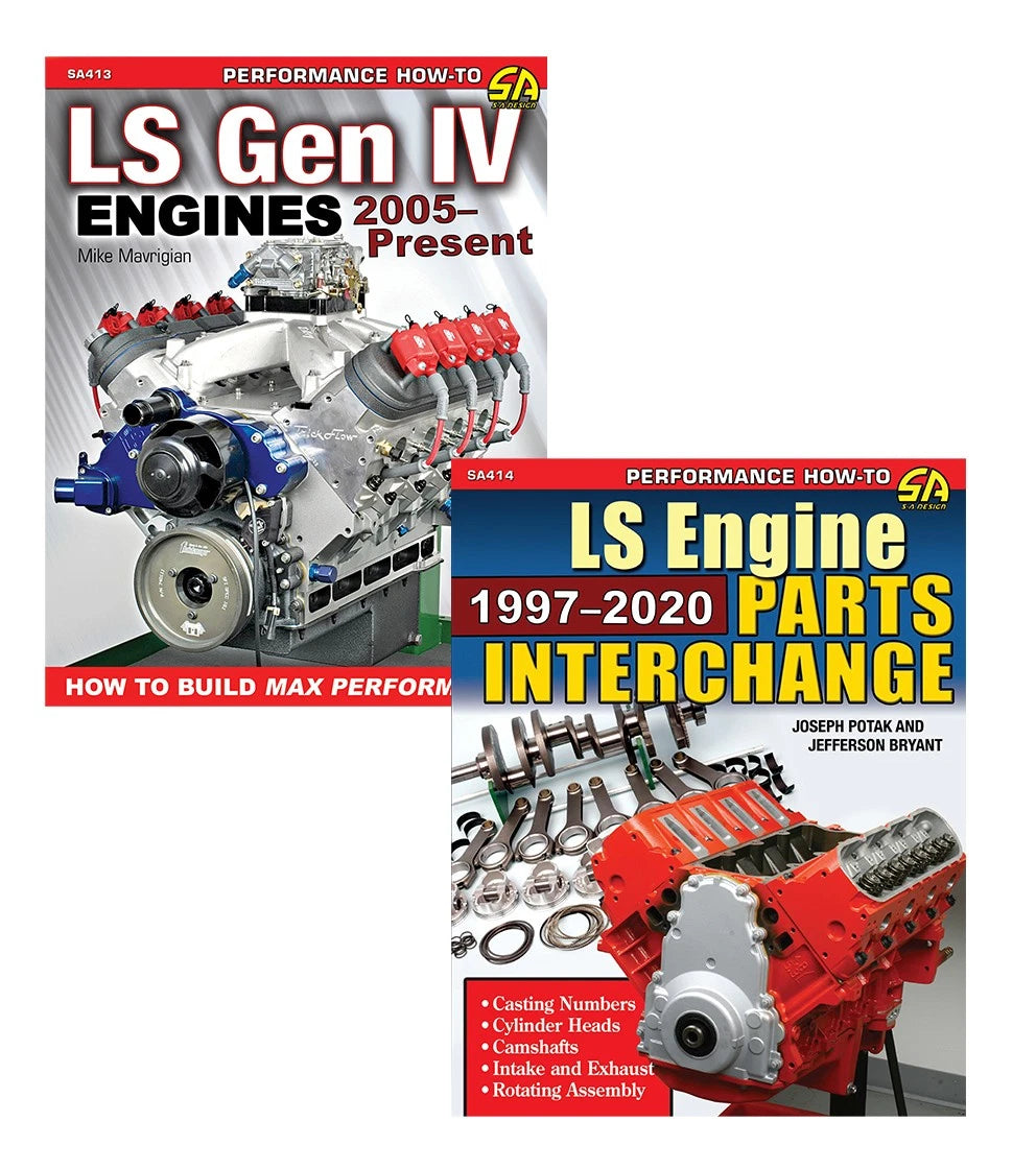 LS Gen IV Engine Parts Interchange 2 Book Set for Performance Building