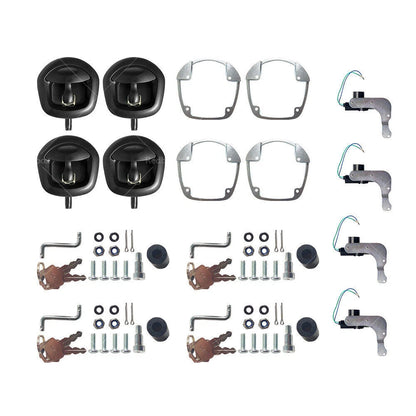 4X Power Operated Whale Tail T Handle Folding Lock for Trailer Canopy (DC 12V)