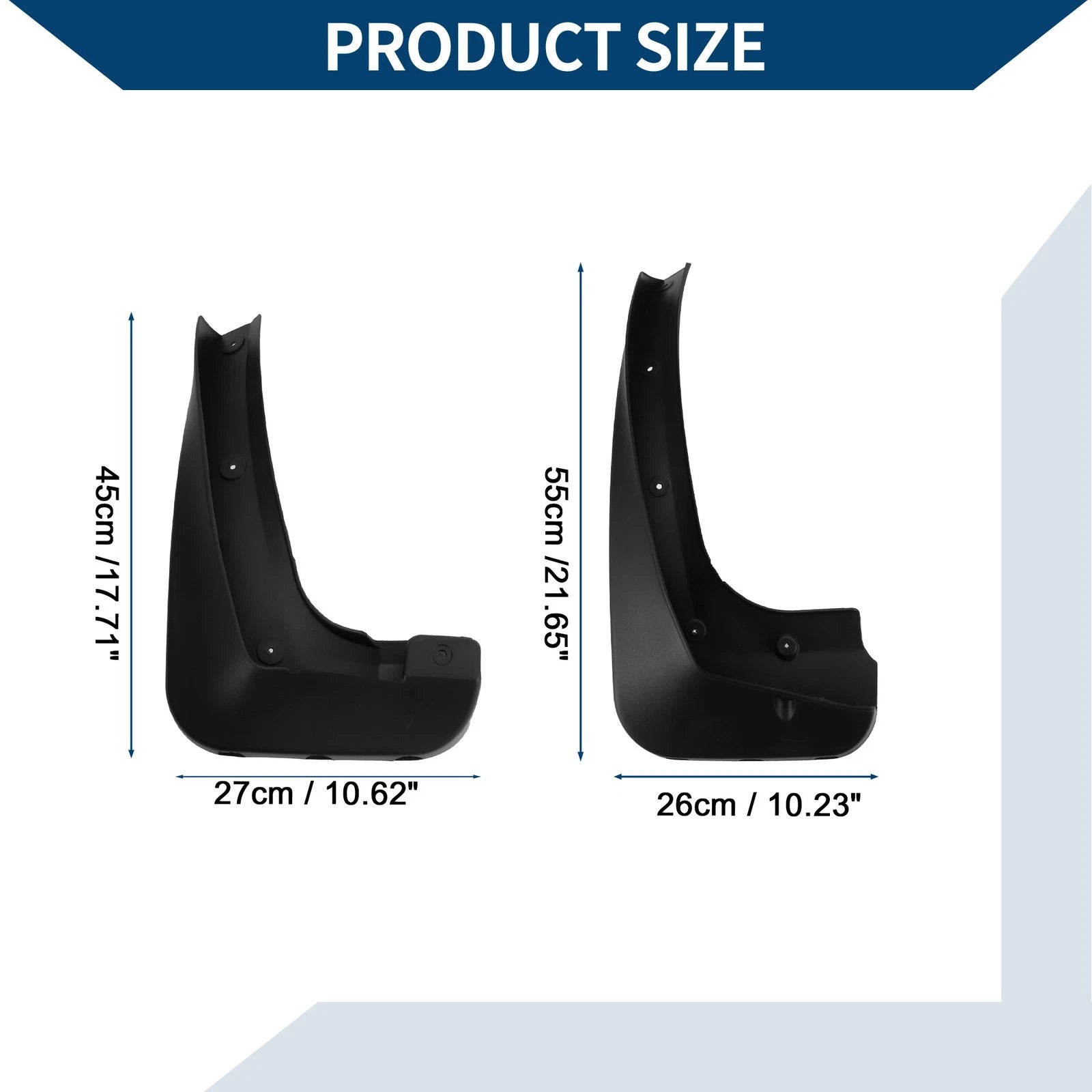 Mud Flaps Splash Guards 1 Set Mud Guards for BMW X3 (2006–2011)