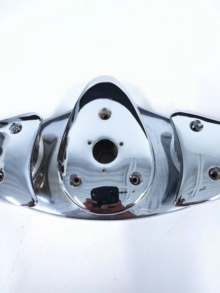 Chrome Bronze Bow Cleat Chock for Bertram 38 (No Screws)