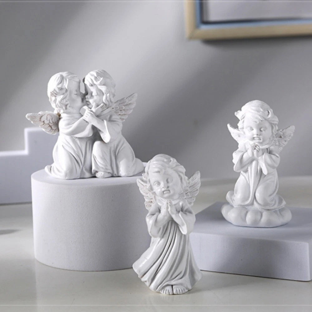 White Girl Angel Nordic Retro Ornament for Home Decor
