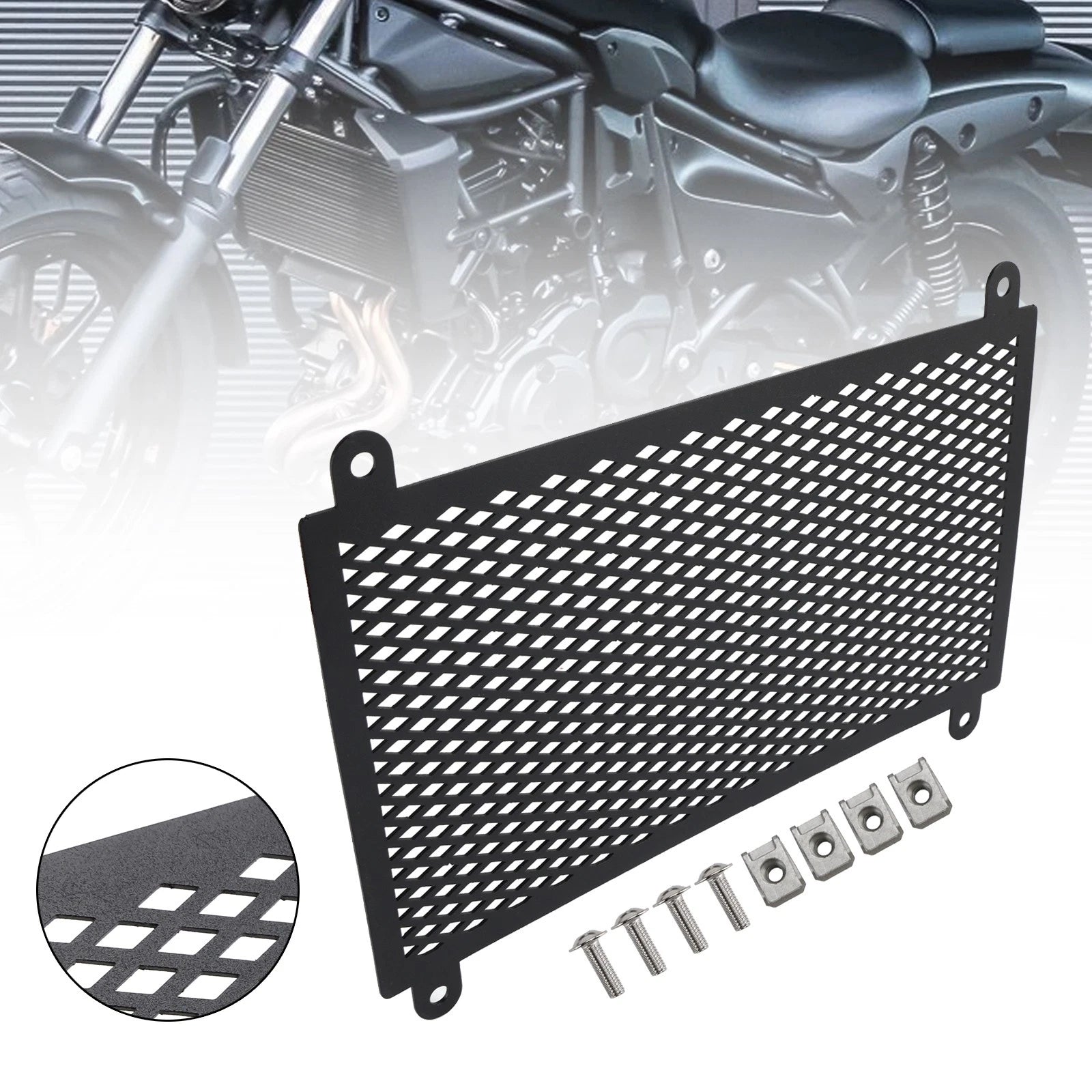 Radiator Guard Cover Protector Steel for Kawasaki Eliminator 500 (2024–2025)