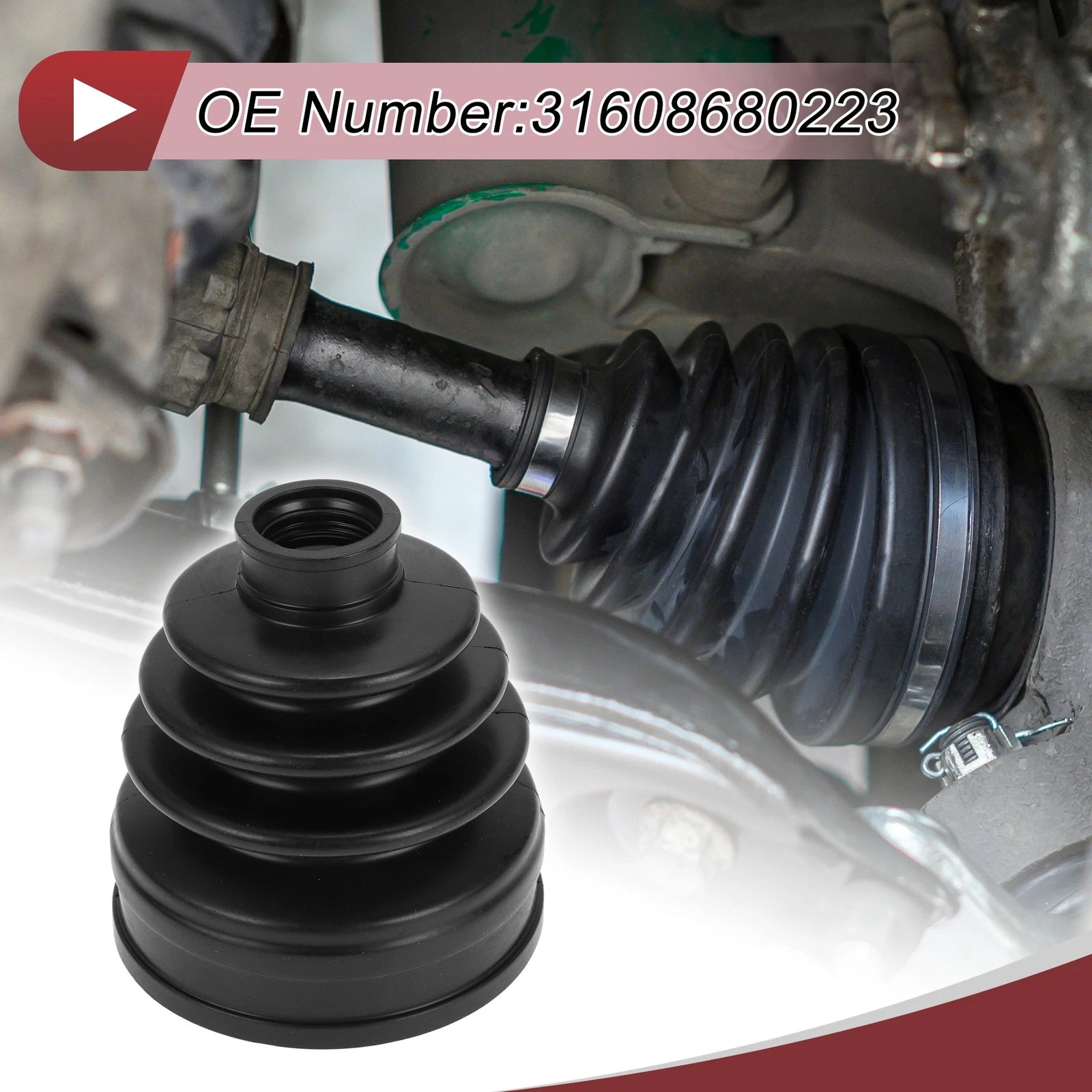 Inner CV Joint Boot Kit with Clamps for BMW X3 (2018–2024)