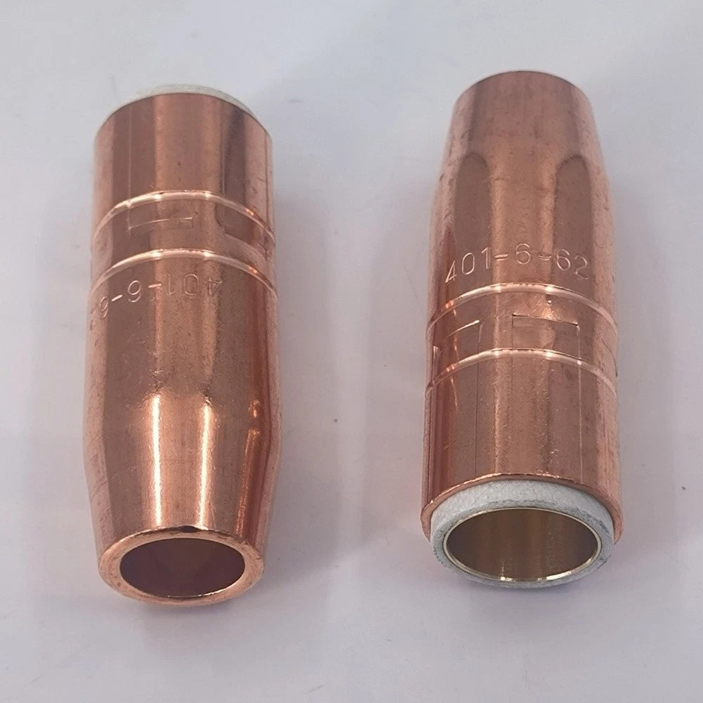2X Tregaskiss Tough Lock 401662 Welding Nozzle Copper 58 Bore
