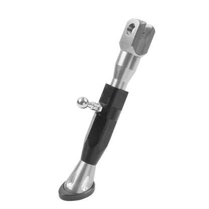 Adjustable Kickstand Foot for Motorcycle Universal Silver