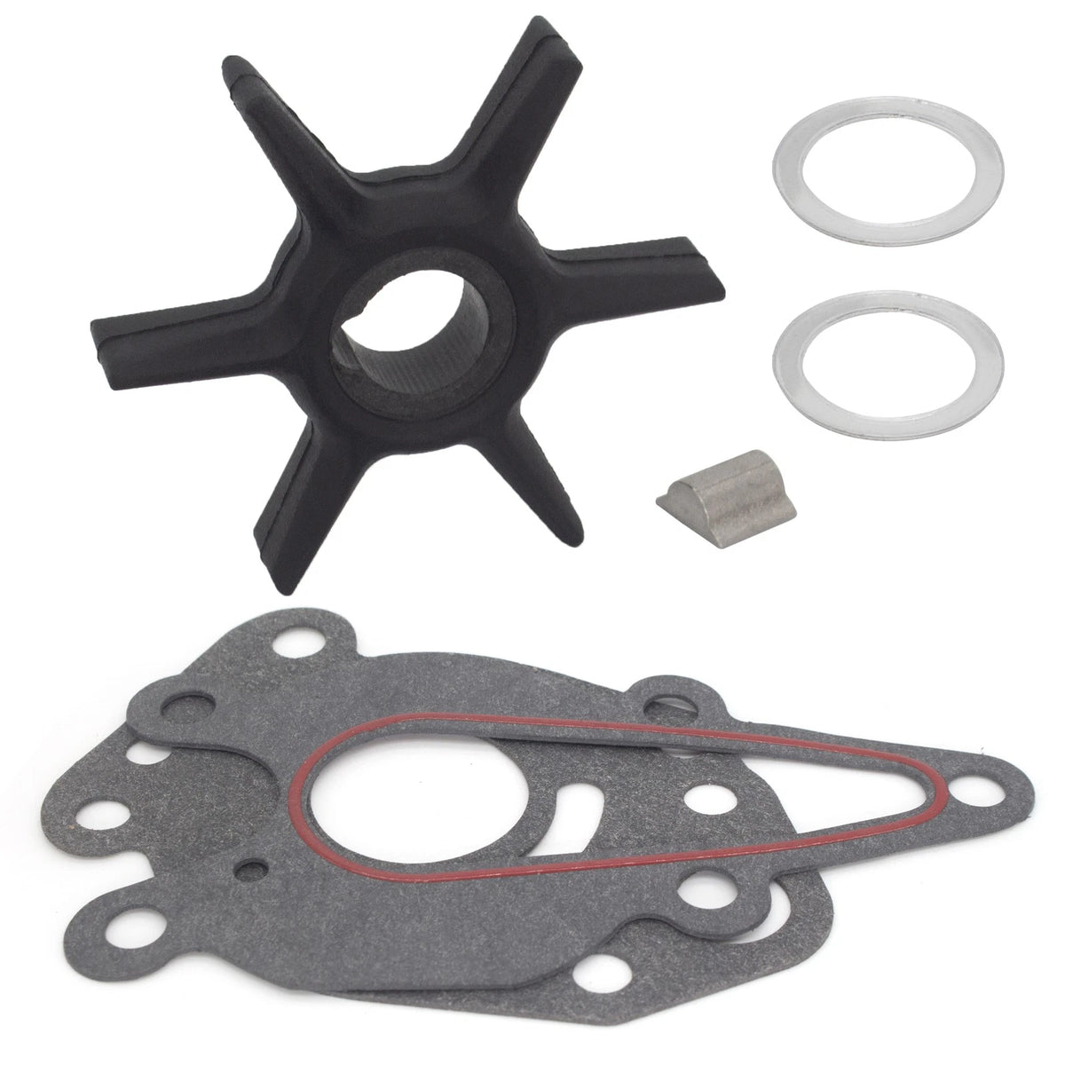 Outboard Motor Water Pump Impeller Kit for Mercury Mariner 6-15hp (N/A)