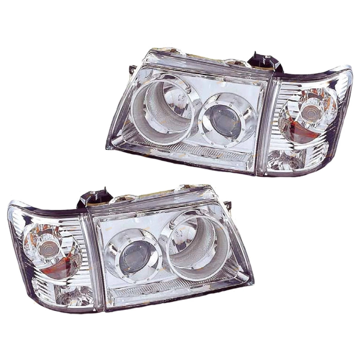 Set of 2 Altezza Headlights & Corner Lights for Toyota Hilux (2001–2005)