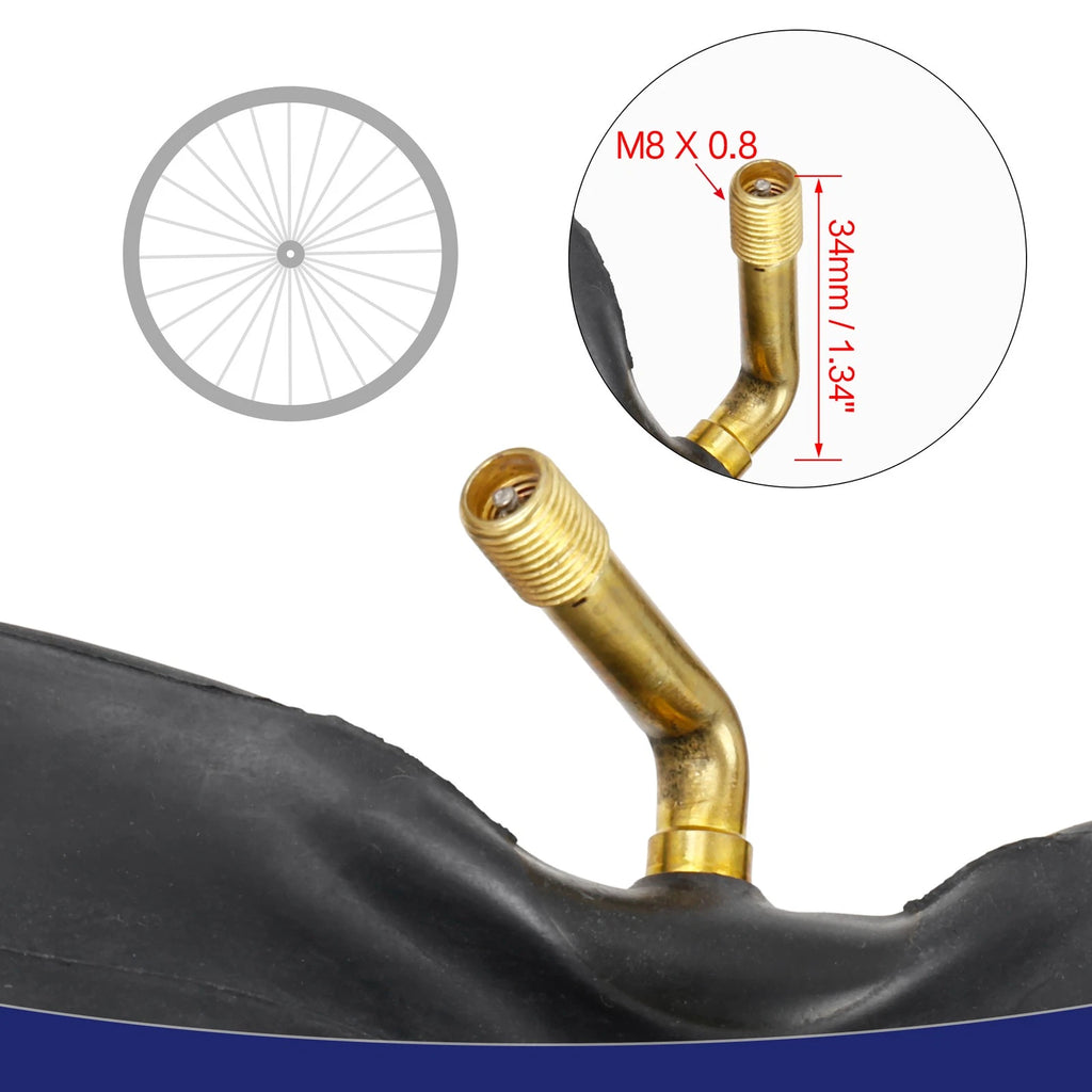 Bicycle Inner Tube 14 Inch Bent Valve Replacement for Universal (1980–2026)
