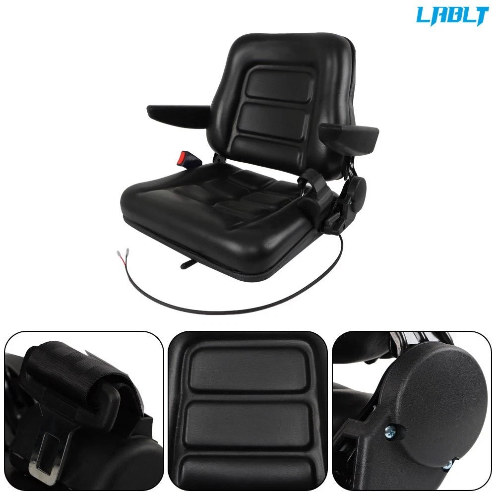 Fold Down Forklift Seat for Excavator Tractor Loader Backhoe