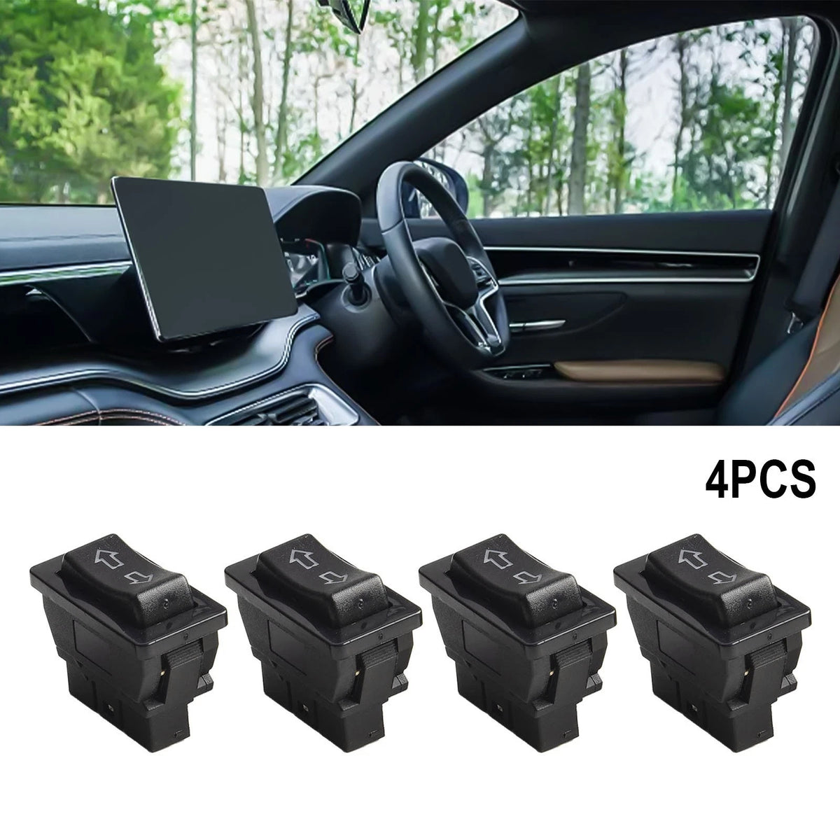 Easy Installation 5 Pin Car Window Rocker Switch for Power Door Locking (15301)