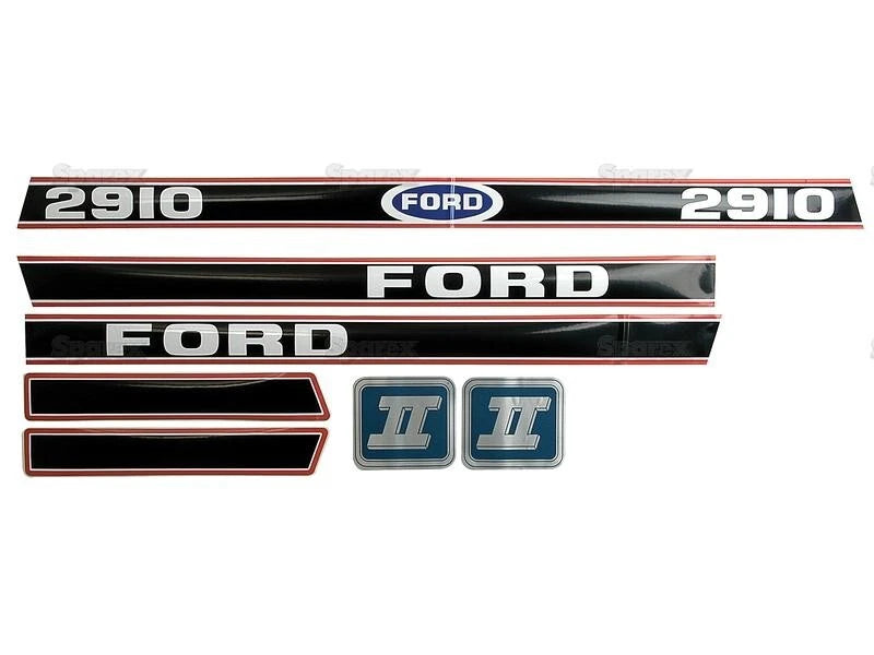 Bonnet Decal Set for Ford 2910 Force II Tractors
