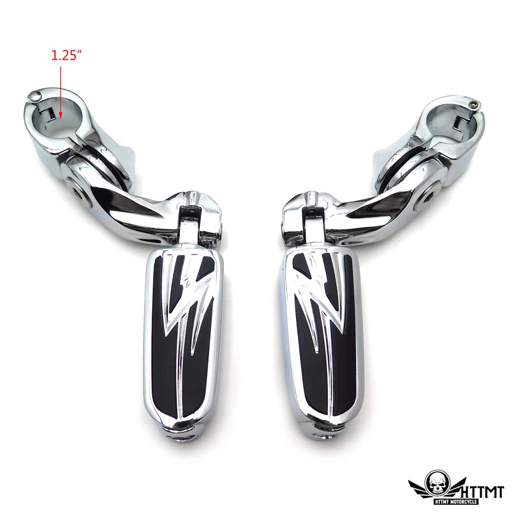 FootPeg Kit for Harley Dyna Softail (2.5", 1.25" Engine Guard)