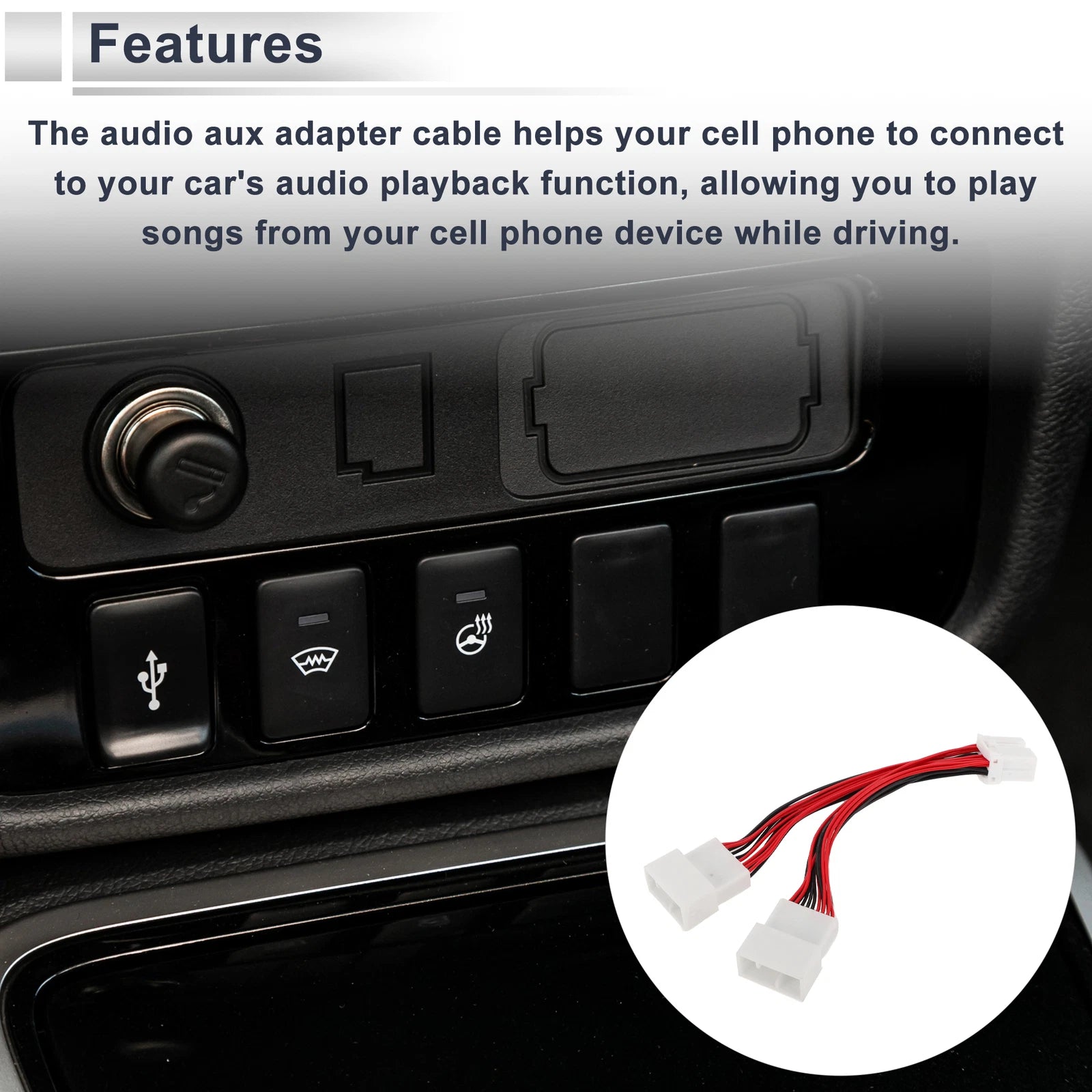 Audio Aux Adapter Cable for Honda Accord (2003–2011)