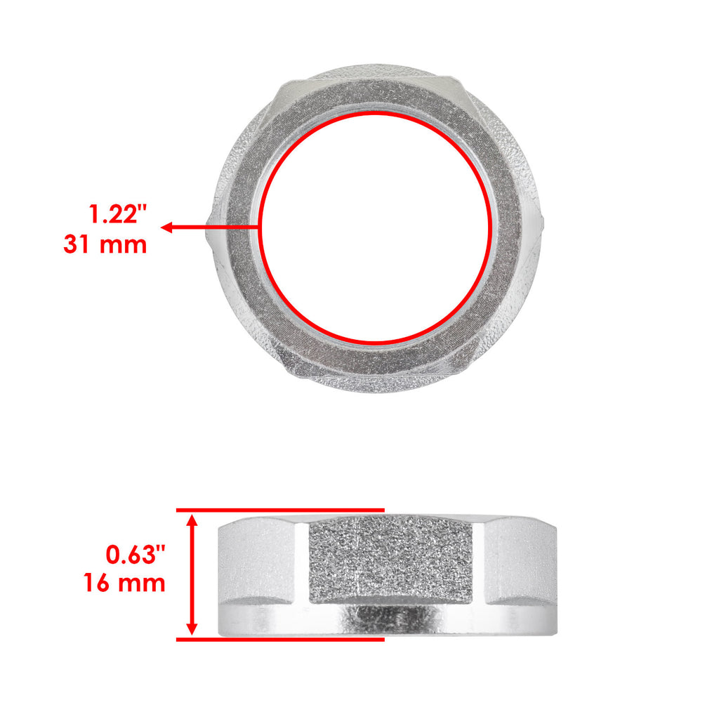 Rear Axle Nut Replacement for Honda TRX250EX Sportrax 250 (2001–2008)