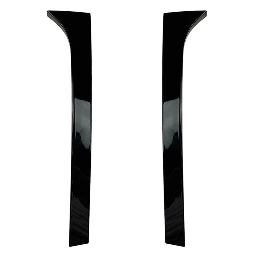 2X Glossy Black Rear Window Spoiler Side Wing Trim for Skoda Superb (2008–2015)