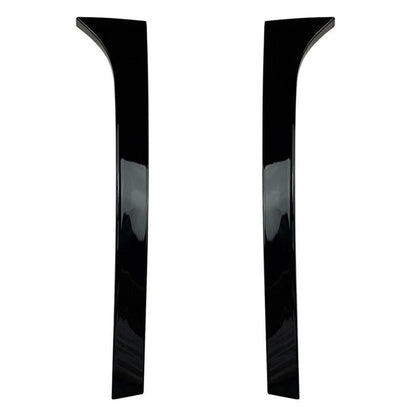 2X Glossy Black Rear Window Spoiler Side Wing Trim for Skoda Superb (2008–2015)