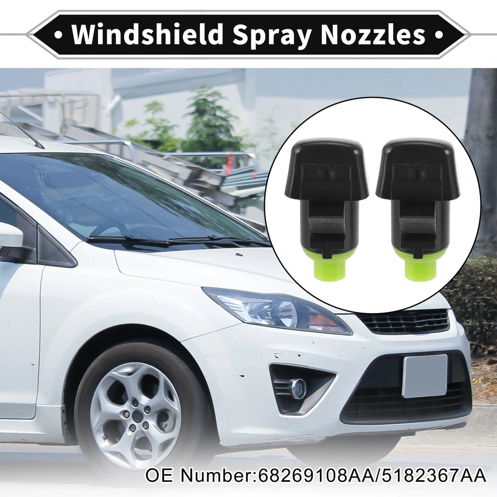 Front Windshield Washer Nozzle Pair Replacement for Dodge Durango (2011–2023)