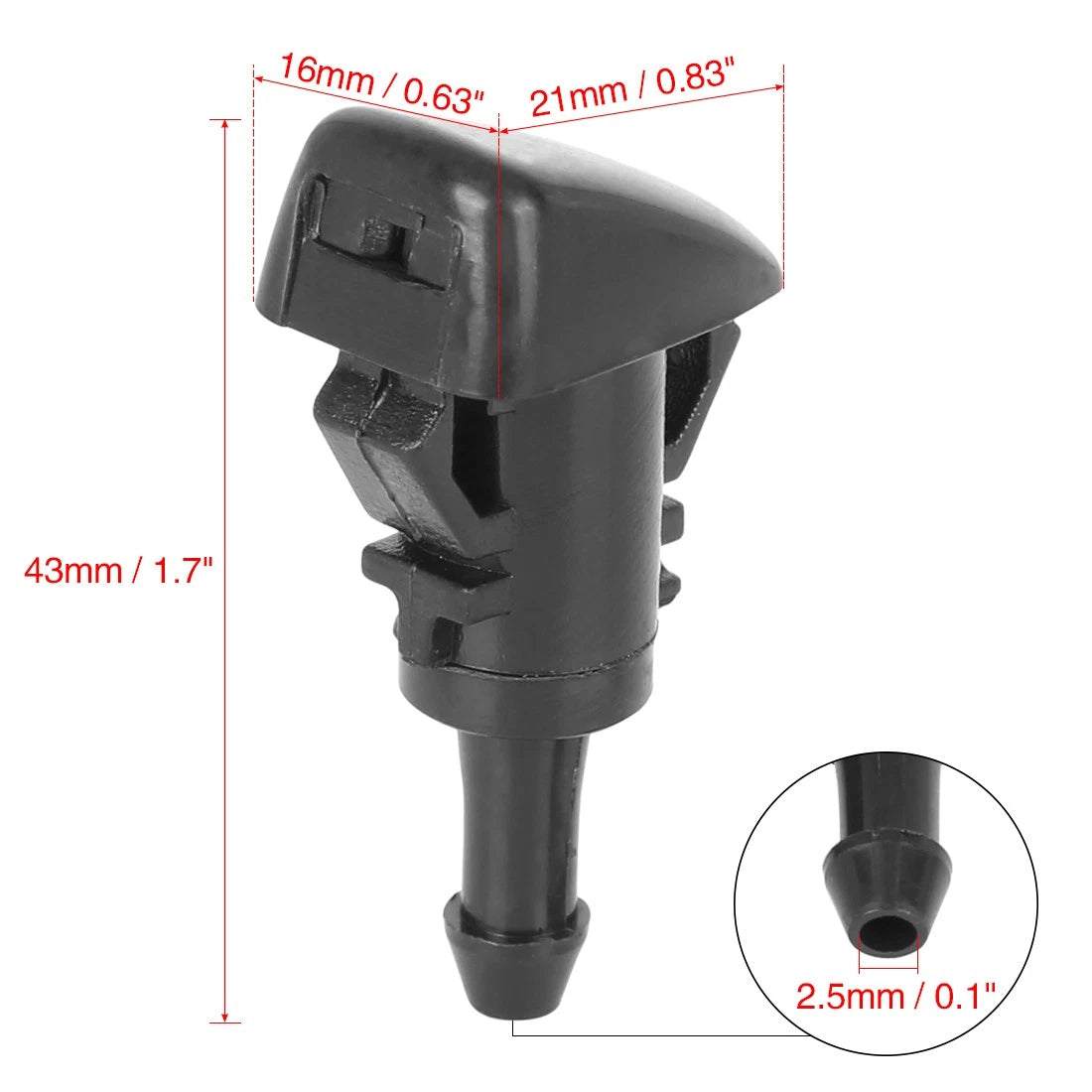Windshield Washer Nozzle Jet Spray Replacement for Dodge Caliber (2007–2012)
