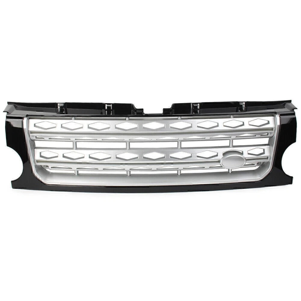 Front Grille Trim for Land Rover Discovery LR3 (2005–2009) Black Silver