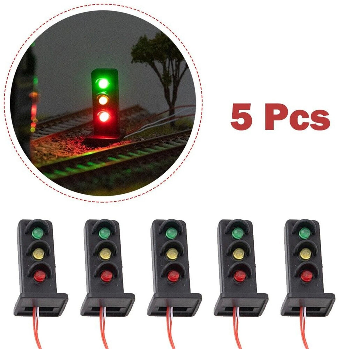 Traffic Light for Train Model (1:87 Scale)