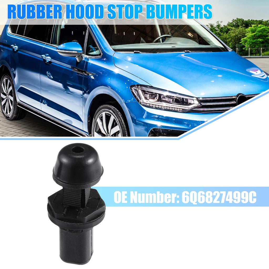 Hood Bumpers 2 Pcs Replacement for Volkswagen Fox 2005–2019 Golf 2004–2010