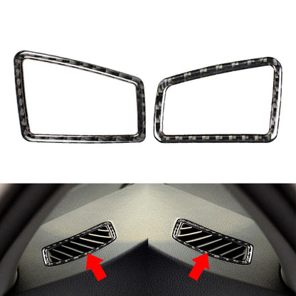 2Pcs Carbon Fiber Look Air Vent Outlet Cover for BMW 3 Series E90 E92 E93 (2005–2012)