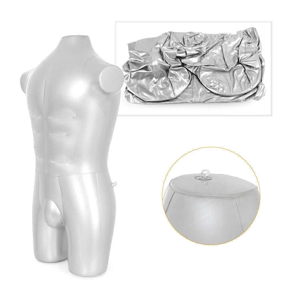 Inflatable Mannequin Dummy Torso for Fashion Display (Durable)