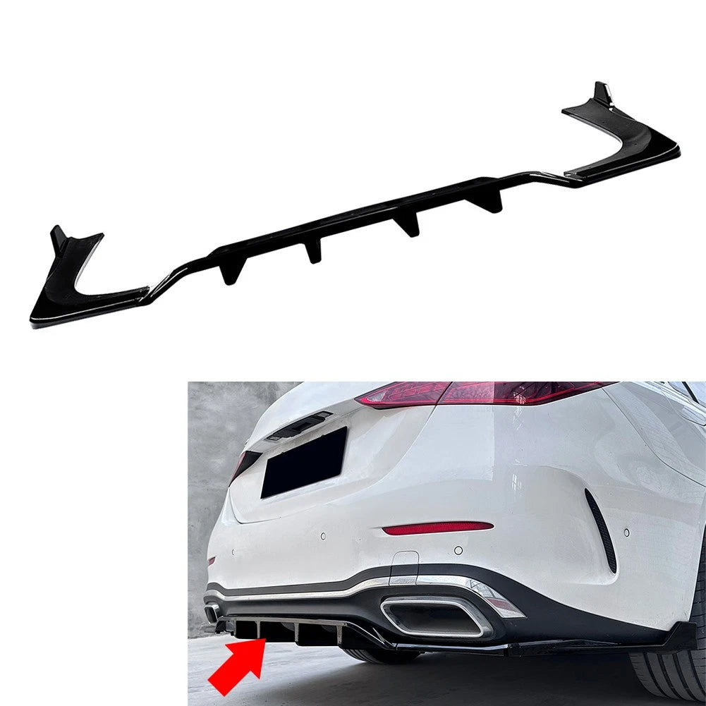 Rear Bumper Spoiler Splitter Lip for Mercedes Benz C Class W206 (2022–2024)
