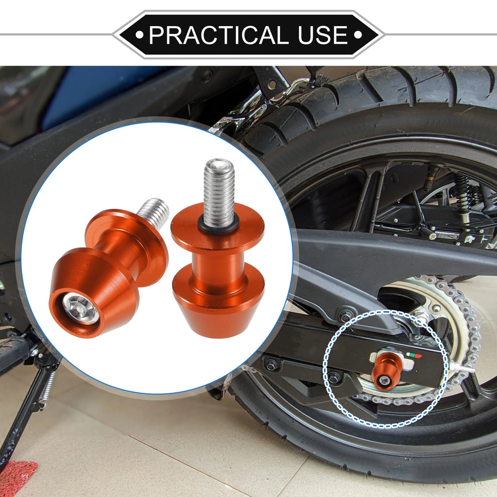 Swingarm Spools 8mm CNC Replacement for Motorcycle Stand Pair (2000–2020)