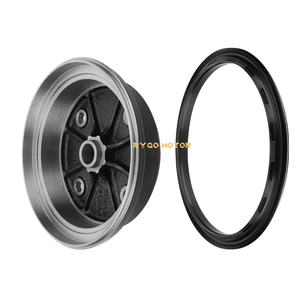 Front Brake Drum Wheel Hub & Seal for Kawasaki Mule 3010 KAF620 KAF950 (2001–2008)
