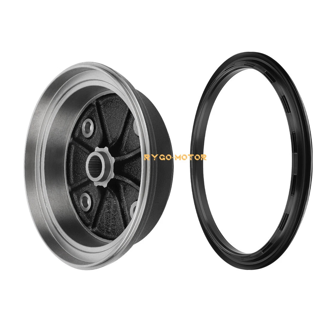Front Brake Drum Wheel Hub & Seal for Kawasaki Mule 3010 KAF620 KAF950 (2001–2008)