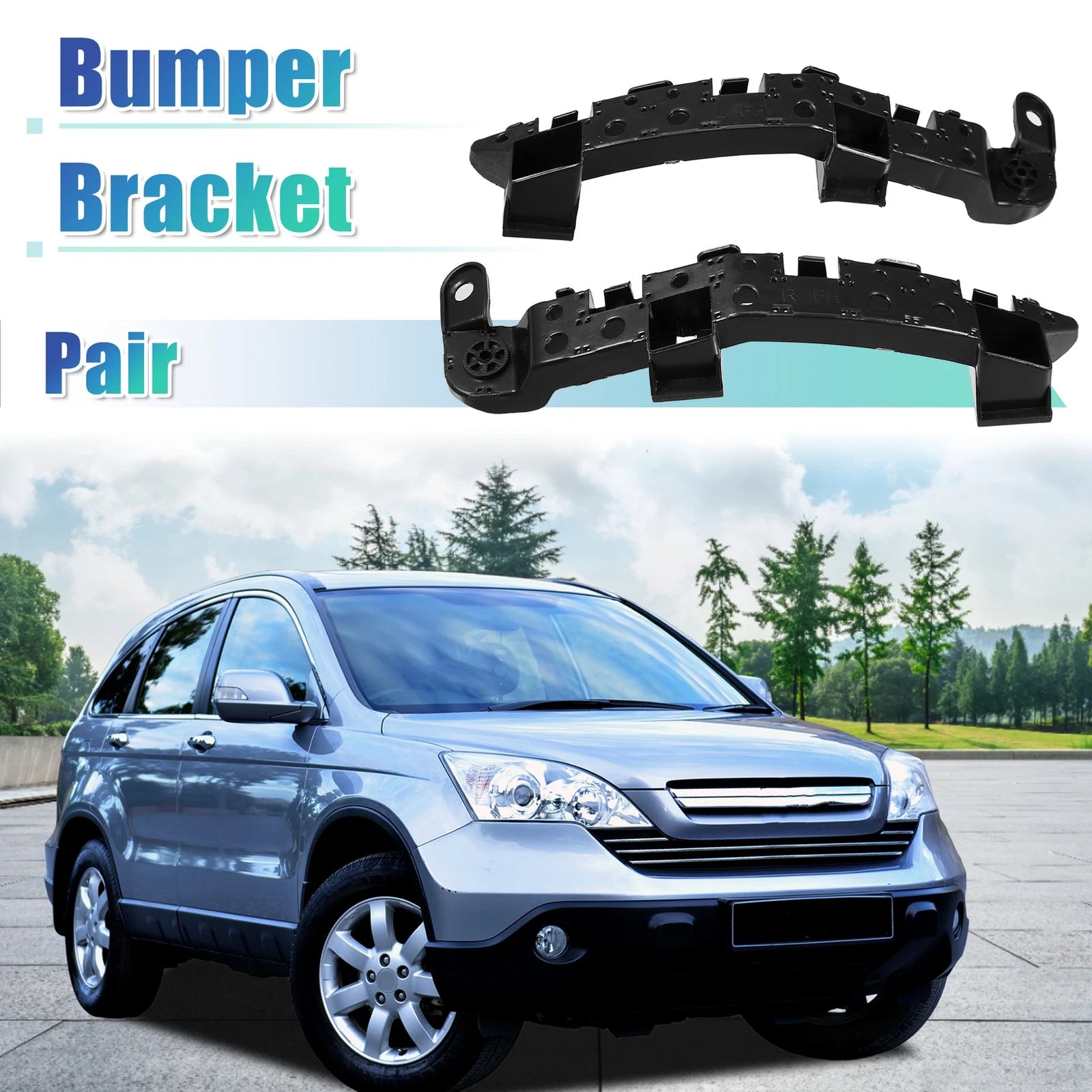 Bumper Mounting Brackets Pair Front Left Right for Honda CR-V (2017–2019)